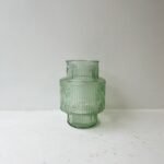 Žalia stiklo vaza Karakum M