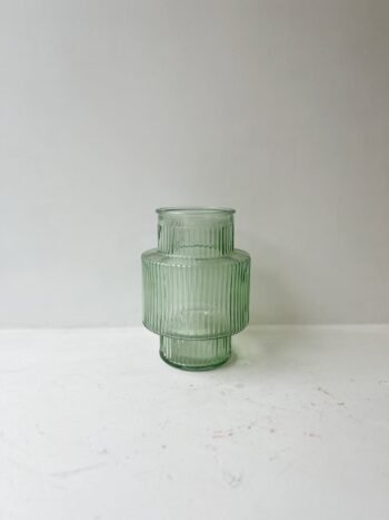Žalia stiklo vaza Karakum M